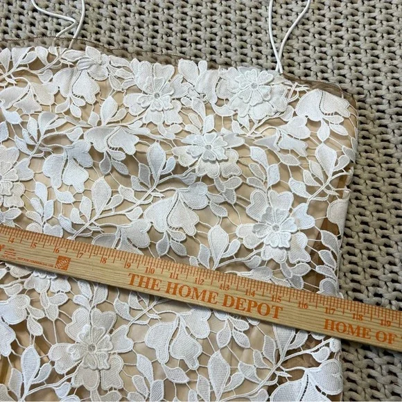 BHLDN Anthropologie Palmetto Lace Mini Dress 10 NWOT - Picture 10 of 11